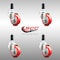 Service Caster 3 Inch 316SS Red Polyurethane Swivel 1-1/8 Inch Expanding Stem Caster Set SCC SCC-SS316EX20S314-PPUB-RED-118-4 - alternate 2